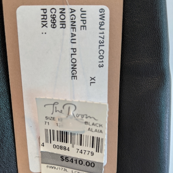 Alaia Leather Maxi skirt size XL (44) BNWT - Picture 11 of 11